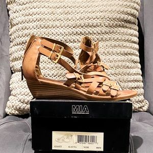 Mia sandals! Worn one time been boxed since!